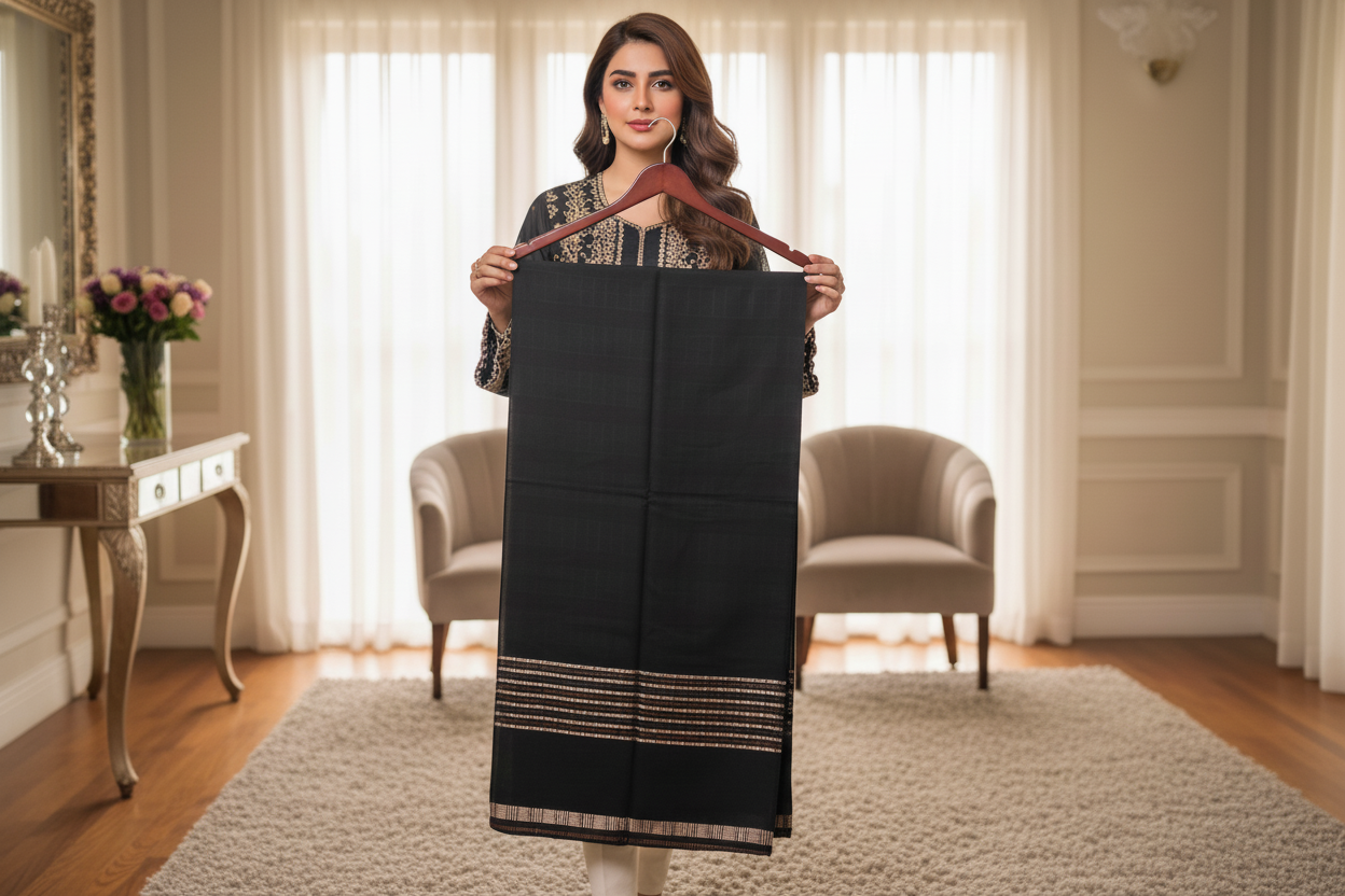 Black Shawl - Simple Pattern