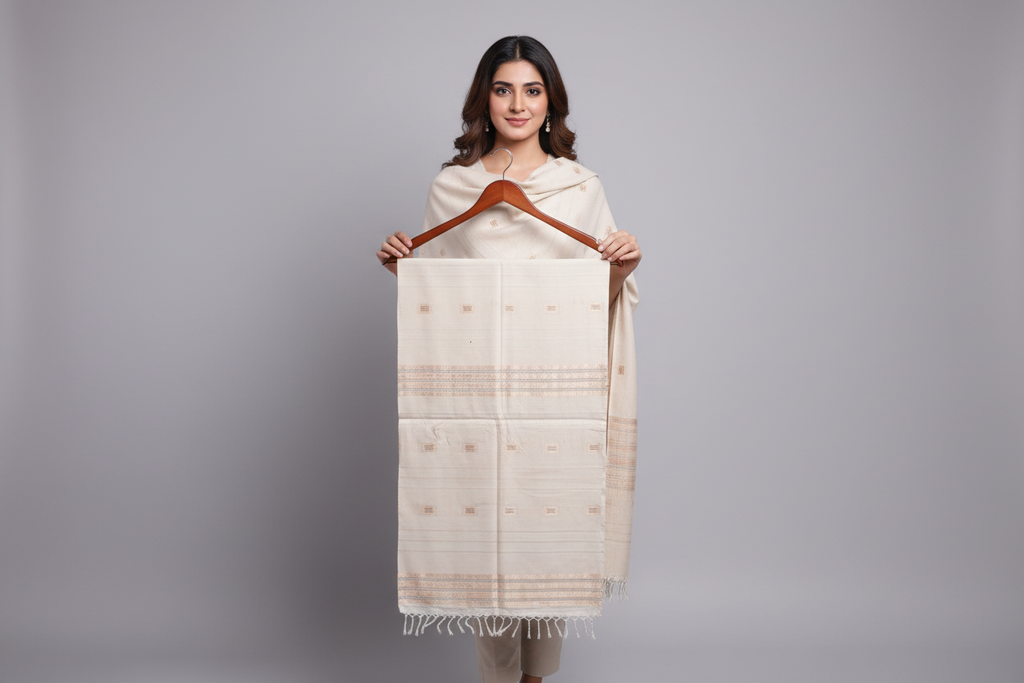 Skin Shawl Golden Border